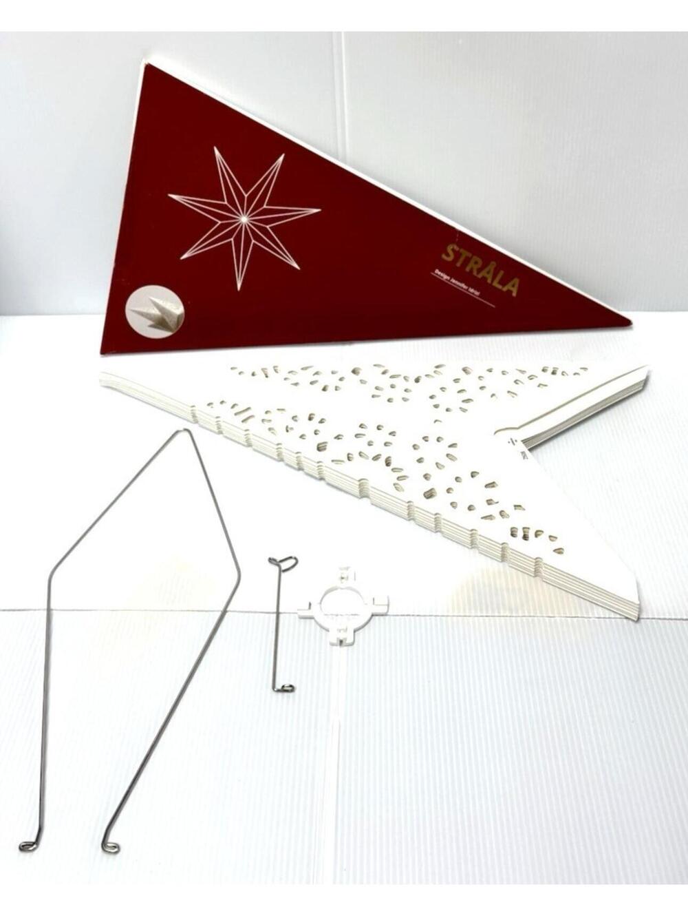 IKEA STRÅLA Star Lamp Shade 35" White Lace Pattern - Large NEW OPEN BOX**READ**